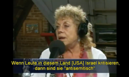 Shulamit Aloni: Wer Israel kritisiert ist ein Antisemit